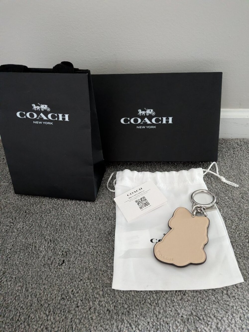 NWT Coach Harajuku Cat Street Cat Keychain Bag Charm Japan Exclusive - Picture 3 of 7